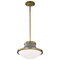 Nuvo Lafayette 1-Light Pendant 14 in. Gray / Natural Brass Accents White Opal Glass 60/7917 - alternate 7